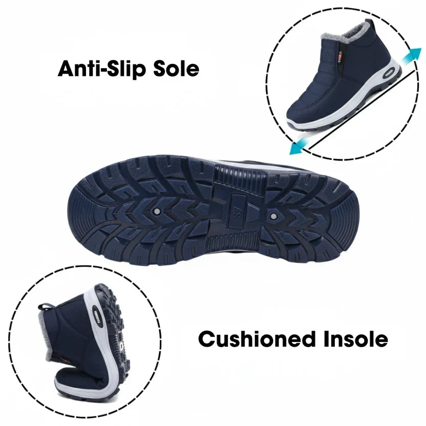 Sianna waterproof winter ankle boots in Blue, photo 5