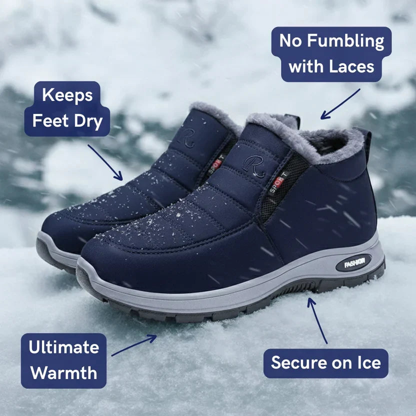 Sianna waterproof winter ankle boots in Blue, photo 4