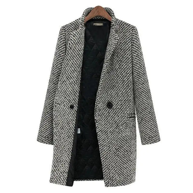 Women's Long Fabric Coat, photo 4