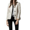 Women's Button-Front Quilted Jacket in White