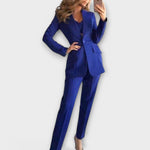 Women's 3-Piece Blazer Set in Blue