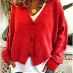 Shannon Knit Cardigan in Red