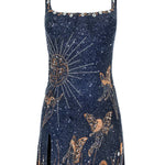 Women's Midnight Blue Beaded Mini Dress, photo 10
