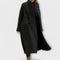 Women's Double-Breasted Thermal Jacket in Dark Gray