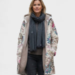 Women's Pastel Botanical Fleece Jacket, photo 2