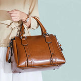 Women's Polished Leather Shoulder Bag, photo 9