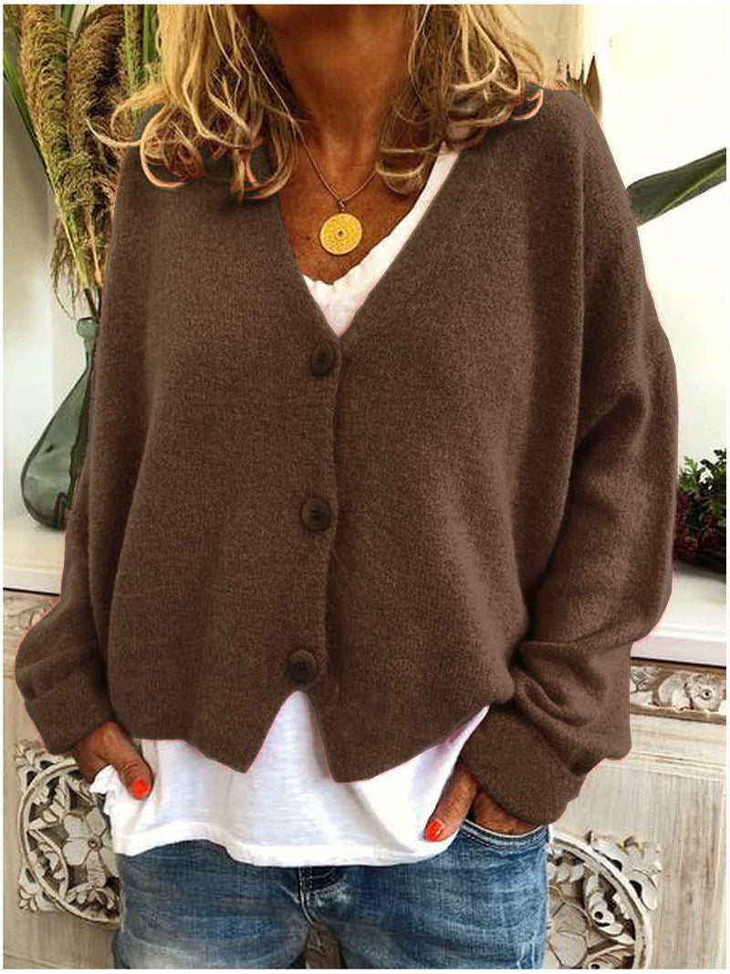 Shannon Knit Cardigan in Dark Brown