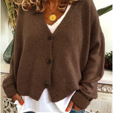 Shannon Knit Cardigan in Dark Brown