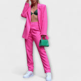 Elegant Women's Suit in Pink