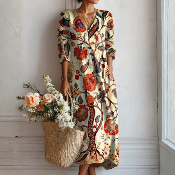 Women's Bohemian Floral Dress