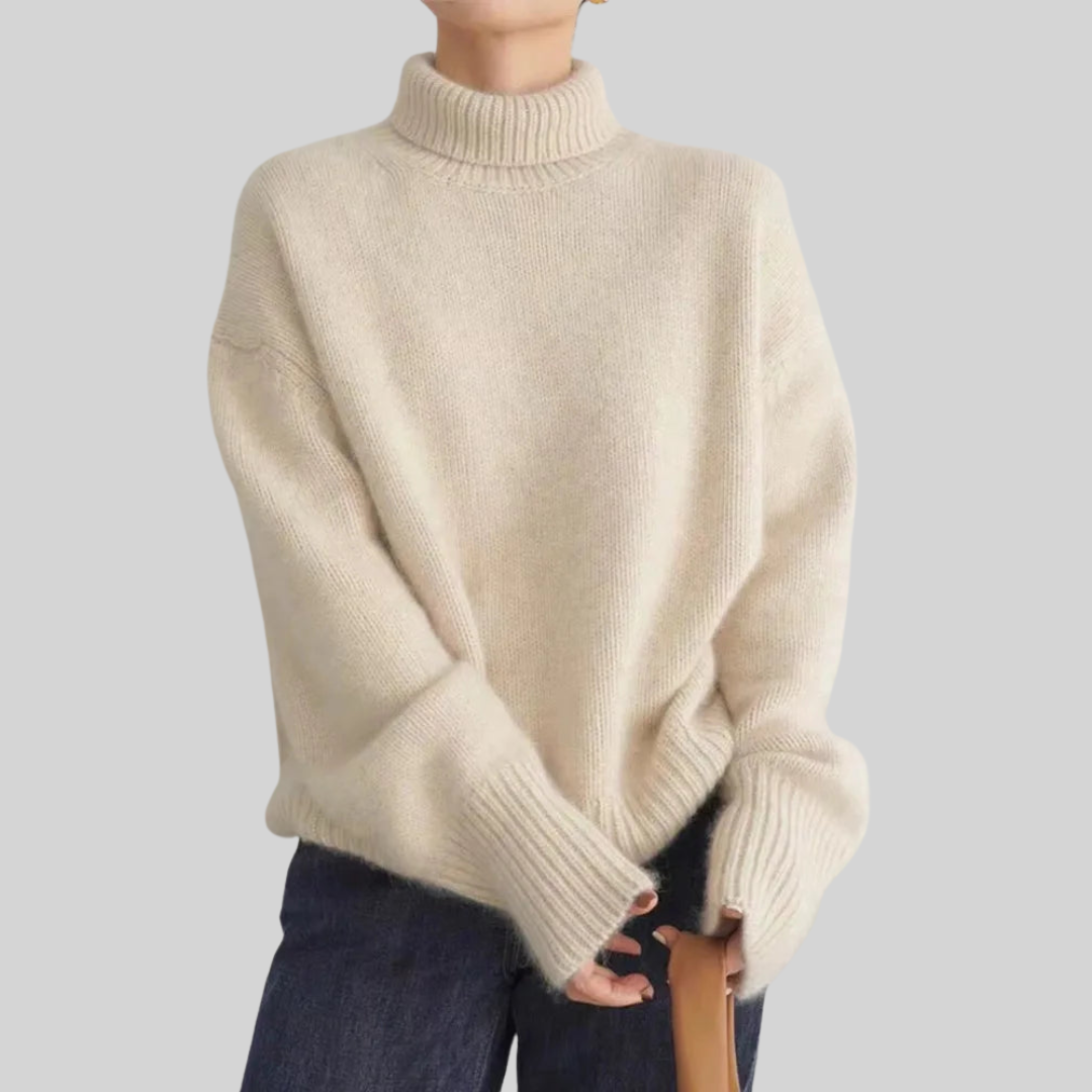 Dorothea Cable-Knit Turtleneck Sweater