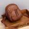 Women's Simple Leather Handbag in Brown