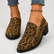 Angélique Leopard Moccasin in Brown