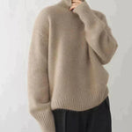 Women's Cashmere Turtleneck in Khaki