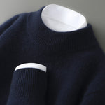 Women's Cashmere Sweater in Dark Blue