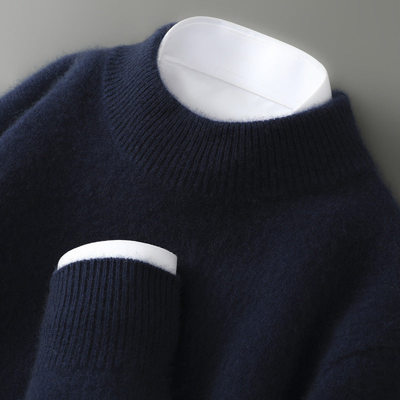Women's Cashmere Sweater in Dark Blue