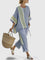 Rosavina Comfortable Two-Piece Set in Blue