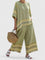 Rosavina Comfortable Two-Piece Set in Green