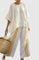 Rosavina Comfortable Two-Piece Set in Yellow Stripe