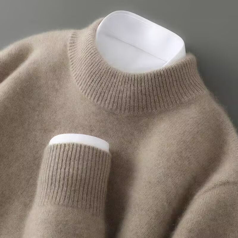 Women's Cashmere Sweater in Brown