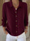 Women's Shawl Collar Button Cardigan in Burgundy