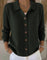 Women's Shawl Collar Button Cardigan in Green