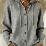 Women's Hooded Vest in Gray