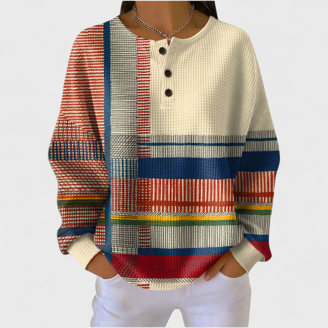 Women's Colorful Striped Sweater