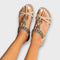 Women's Boho Sandals with Comfort in Biege