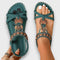 Women's Boho Sandals with Comfort in Dark Green