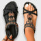 Women's Boho Sandals with Comfort in Black