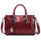 Susan Versatile Leather Handbag in Bordeaux