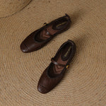 Women's Leather Mary Jane Ballet Flats, photo 8