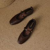Women's Leather Mary Jane Ballet Flats, photo 8