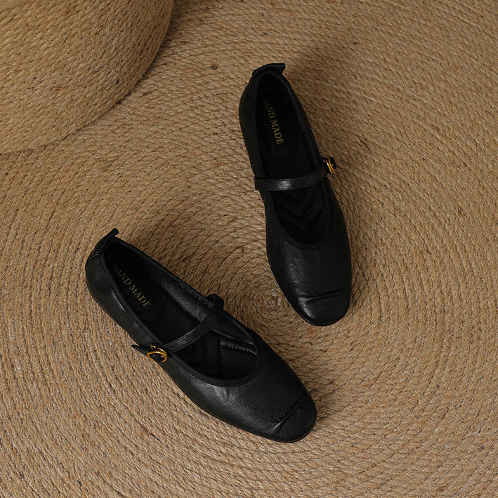 Women's Leather Mary Jane Ballet Flats, photo 19