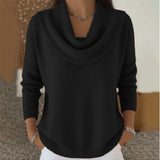 Women's Collared Sweater in Black