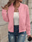 Women's Textured Bomber Jacket in Pink