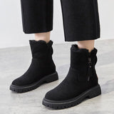 Women's Durable Winter Boots in Black