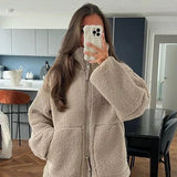 Women's Soft Zip-Front Teddy Jacket, photo 4