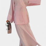 Women's V-Neck Top and Slit Skirt Ensemble, photo 3