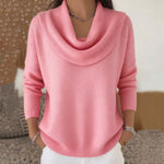 Women's Collared Sweater in Pink