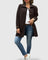 Mei Elegant Coat in Brown