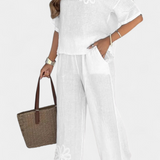 Women's Set – Natalia Casual Collection in White
