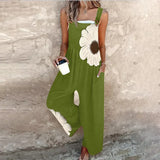 Delilah Comfortable printed jumpsuit in Green