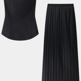 Strapless Bandeau Top with Pleated Skirt Set, photo 7