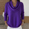Women's Collared Sweater in Purple
