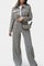 Women's Chic Minimalist Casual Set in Grey