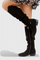 Retro High Boots, Vintage Silhouette in Black