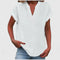 Women's Comfortable V-Neck Blouse in White