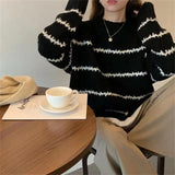 Women's Classic Cable-Knit Sweater in Black